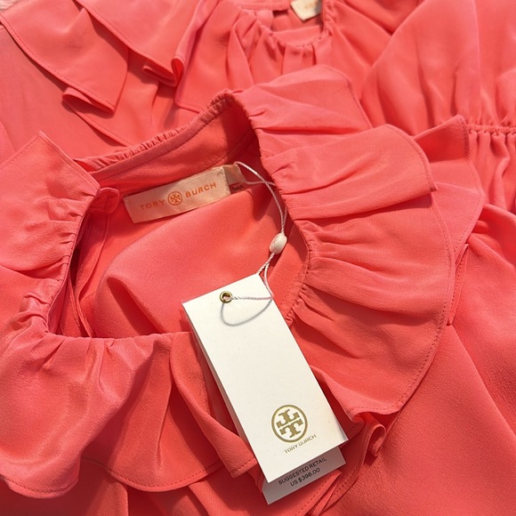 Tory Burch Ruffle Blouse size 8 - Picture 4 of 6